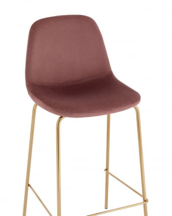 Комплект из двух стульев Валенсия SN велюр пыльно-розовый золотые ножки (2 шт)_5