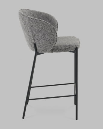 Стул полубарный Тисдейл букле темно-серый_3