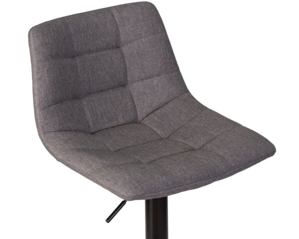 Стул барный DOBRIN TAILOR BLACK (серая ткань (188-55)) 2 шт_7