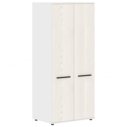 Гардероб EDIS ECWS 85 Ясень Траун Черный Белый_0