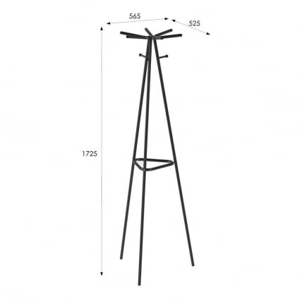 Вешалка напольная Галилео 217 Черный_4