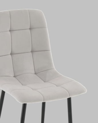 Стул полубарный Одди ПБ велюр светло-серый_6