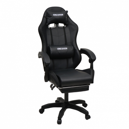 Кресло 908 KINGQUEEN цвет черный с массажем и подсветкой 908-black-mass_1
