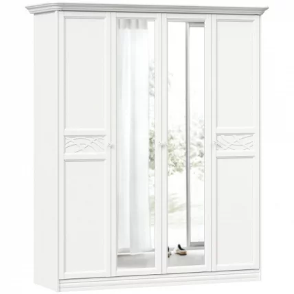 Шкаф четырехстворчатый Джулия ЛД 695.020.000 Белый_0