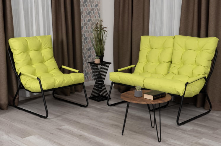 Диван Ergo / Эрго рогожка с водоотталкивающей пропиткой, Лайм_12