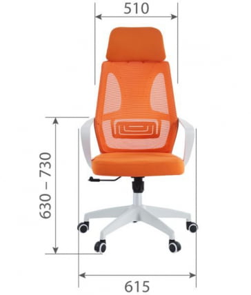 Кресло руководителя CХАИРМАН CХ636 ткань/сетка серый, белый пластик (М) / CHAIRMAN CH636 (M)_3