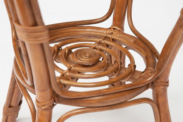 Комплект ( диван + 2 кресла + стол со стеклом ) /с подушками/ ротанг, кр:61х67х78,5см, дв:108х66х78,5см, ст:D60х56,5см, coco brown (коричневый кокос)_10