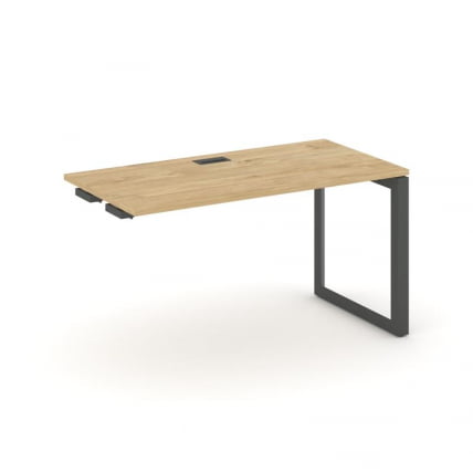 Стол-приставка к опор. элем. Стайл Проджект СН-59О.ОПРС-004 Тиквуд Светлый/Металл Антрацит/Черный За / SN-59O.OPRS-004_0