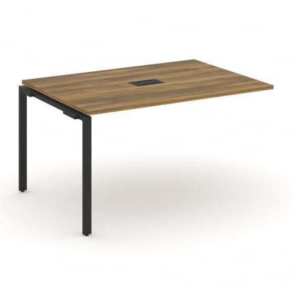 Проходной наборный элемент переговорного стола CONCEPT CN.NPRG-013 Сандал Янтарный Черный_0