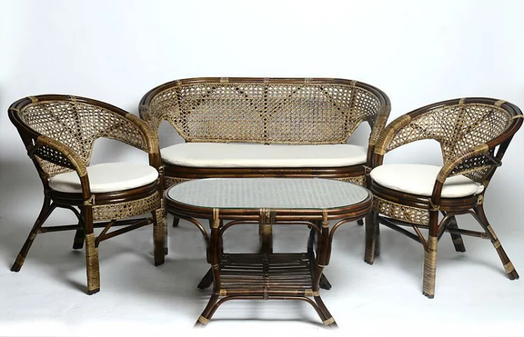 Комплект Пеланги с 2х местным диваном, подушки на молнии Pelangi 02/15-5 коньяк_0