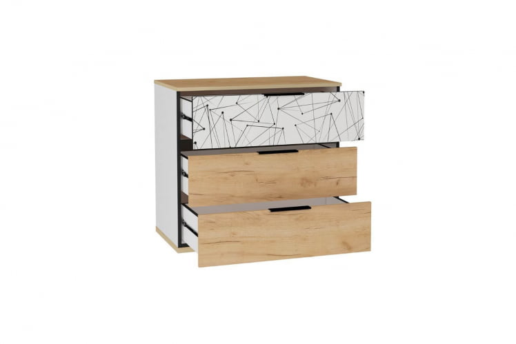 Комод Урбан ЛД 528.160.000 Дуб Золотой/Белый_1