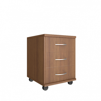 Тумба подкатная (3 ящика, с замком) Riva А.ТМ-3 Орех Гварнери_0