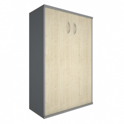 Шкаф средний широкий Riva А.СТ-2.3 Клен/Металлик_0