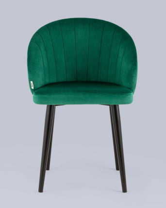 Стул с подлокотниками Брюссель велюр Зеленый_2