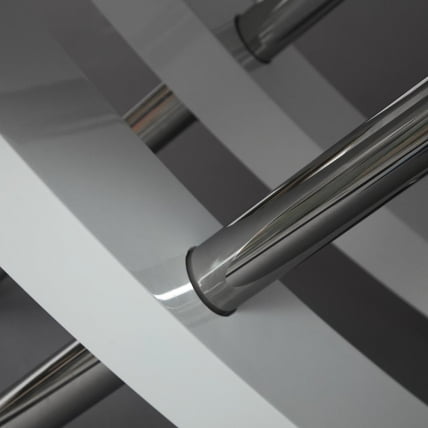 Стол ARNO (mod.EDT-H016) мдф high gloss, закаленное стекло, металл, 120х80х75см, Белый (White)_6