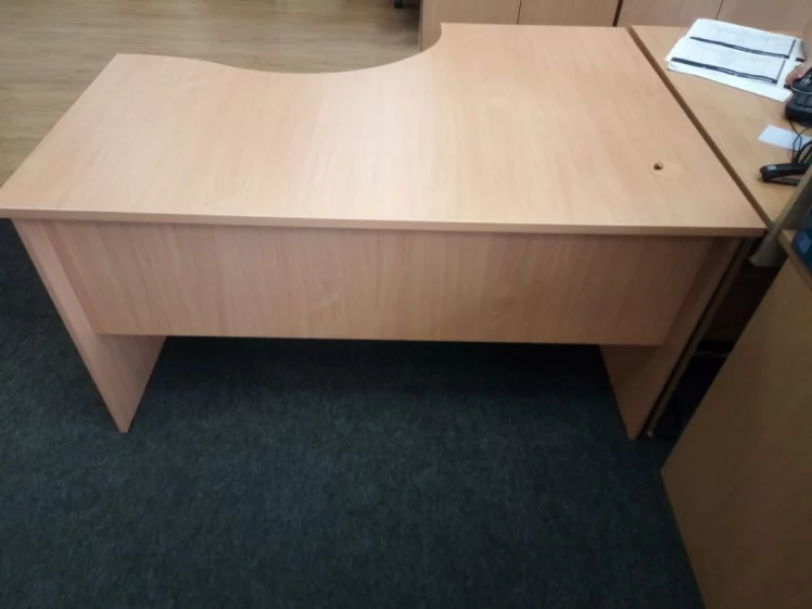 Стол компьютерный угловой Р.СКУ-14 (левый) бук Бавария_1