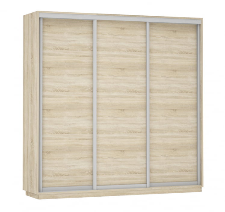Шкаф-купе трехдверный Экспресс Трио Элемент 2100х2400х Дуб сонома / 2100х2400h_0