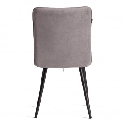 Стул обеденный Bari LT, велюр, серый/черный, 29, 41х55х89 см_3