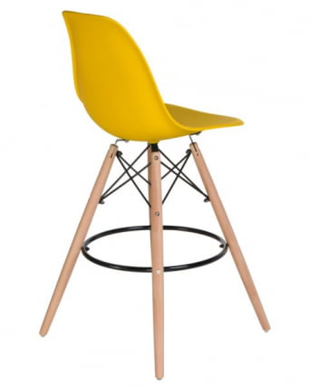 Стул барный DOBRIN DSW BAR (ножки светлый бук, цвет сиденья желтый (Y-01)) 2 шт_4