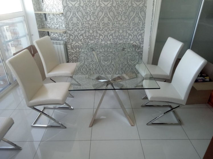 Стол T088 (160) Серебро_5