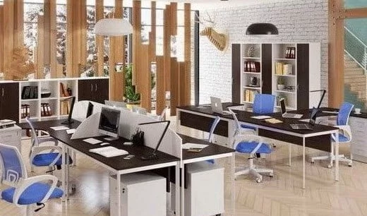 Стол прямой IMAGO-S СП-2S венге магия белый полуматовый_1