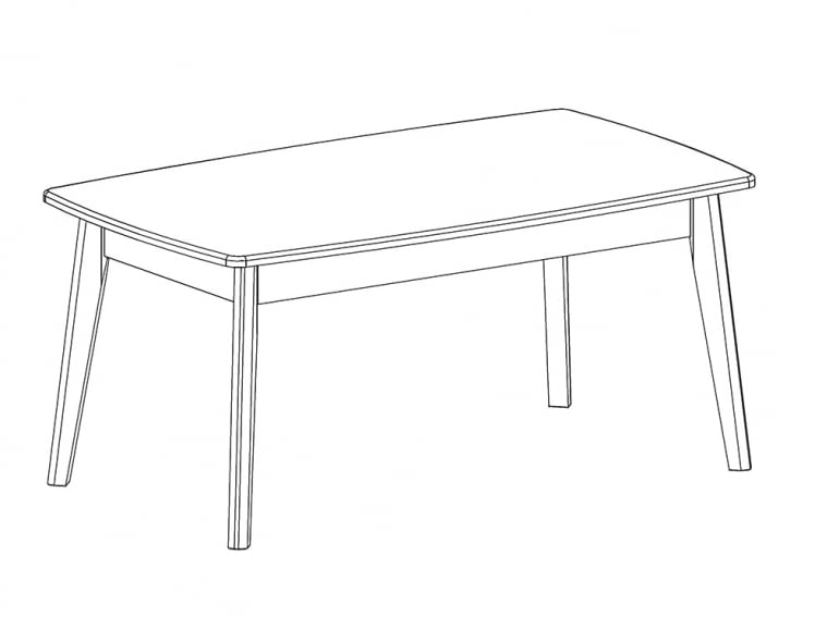 Стол журнальный Калгари 06 Дуб натуральный светлый-белый матовый_1
