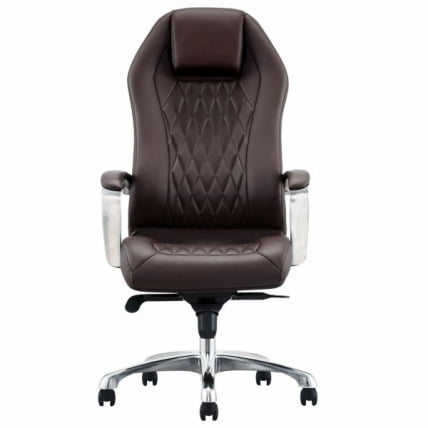 Кресло руководителя BRABIX PREMIUM Aurus EX-705, мультиблок, алюминий, экокожа, коричневое,_1