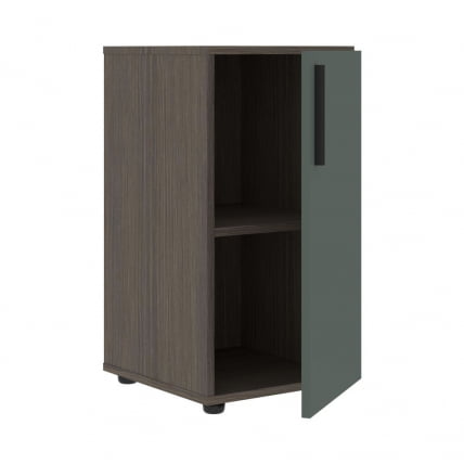 Шкаф-колонка с глухой малой дверью (правый) VELION VLCS 40.1 R Нефрит Дуб Сильвер_1
