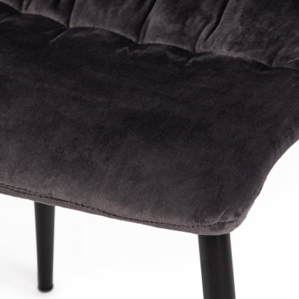 Стул FURLA (mod. 4816) металл/вельвет, 89х56х44см, серый_8