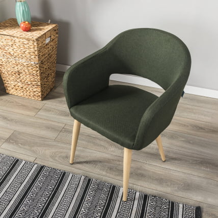 Кресло Oscar темно-зеленый/нат.дуб_5