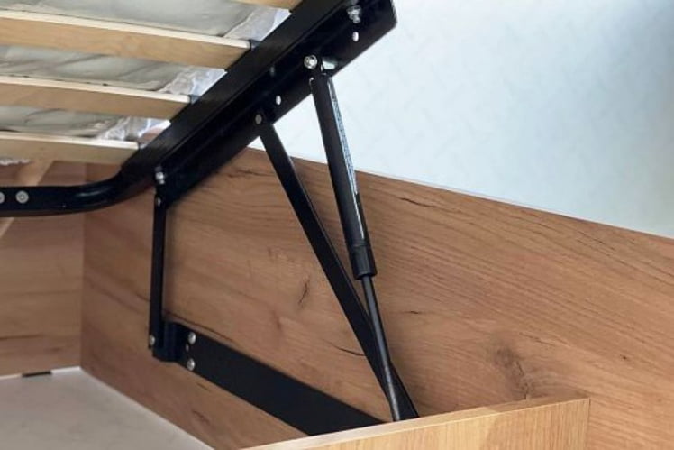 Кровать с подъемным механизмом Юниор ZP.SMU-02 белое дерево_9