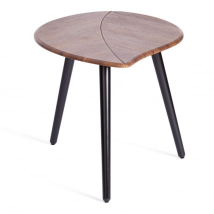 Журнальный стол RIMMINI мдф, 77х78х50,4 см, орех кантри/черный_3