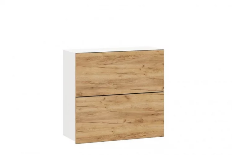 Шкаф кухонный 800 горизонтальный с 2 складными дверями Шервуд ЛД 281.980.000.136 Белый Дуб золотой_0