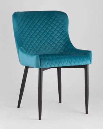 Стул мягкий Ститч велюр (Темно-бирюзовый)_1