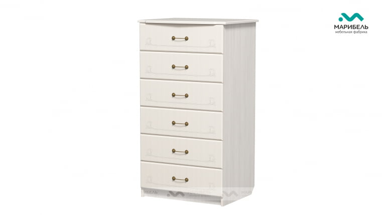 Комод-пенал ИВУШКА-5 Дуб беленый/Туя светлая_0