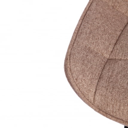 Стул ABRUZZO ( mod. 8060 ) металл,ткань, 42 х 60 х 84 х 49 см, ткань: серо-бежевый, ножки: черный_8