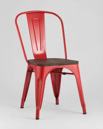 Стул Tolix Wood 850 Красный_1