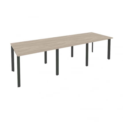 Стол переговорный (3 столешницы) ONIX O.MP-PRG-3.1 Дуб Аттик/Антрацит_0