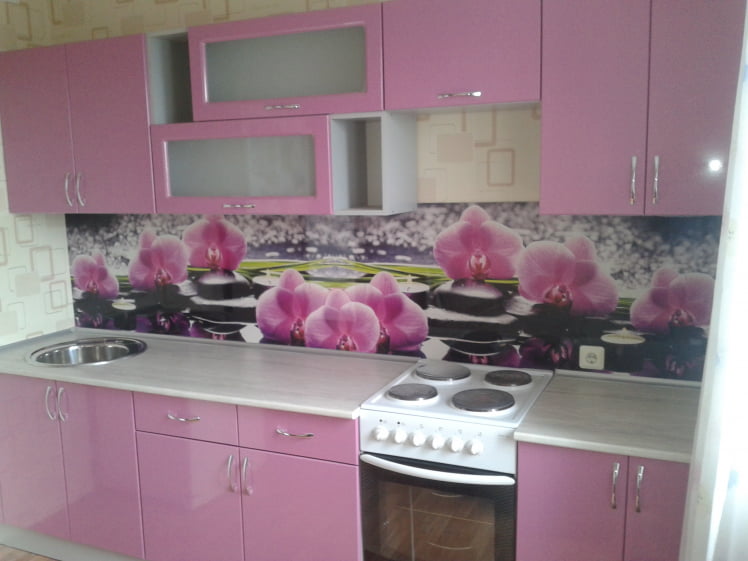 Глянцевый фартук (КОМПОЗИТ) KM 43_3