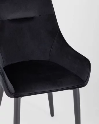 Стул Диана велюр Черный_6