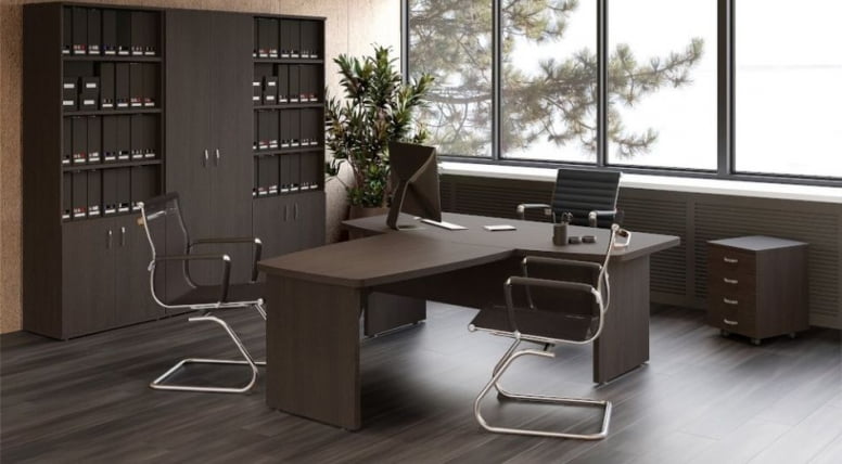 Стол журнальный со стеклом Танго 08S001 Венге_1