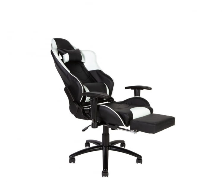 Игровое кресло Lotus GTS RF-8066F Черный/Белый_4