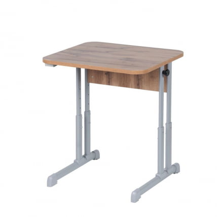 Парта одноместная эргономичная (рост 3-7) Серый/Металл Серый_1