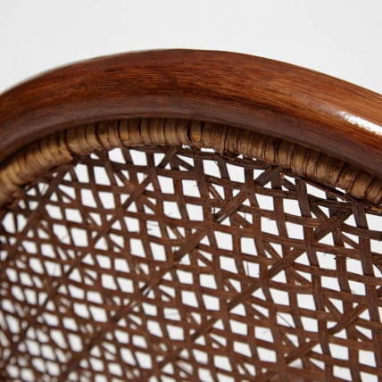 Кресло-качалка MILANO (разборная) / без подушки / ротанг top quality, 58x136x103 см, Pecan (орех)_8