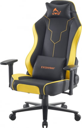 Кресло геймерское Everprof Rapid Экокожа Желтый_4
