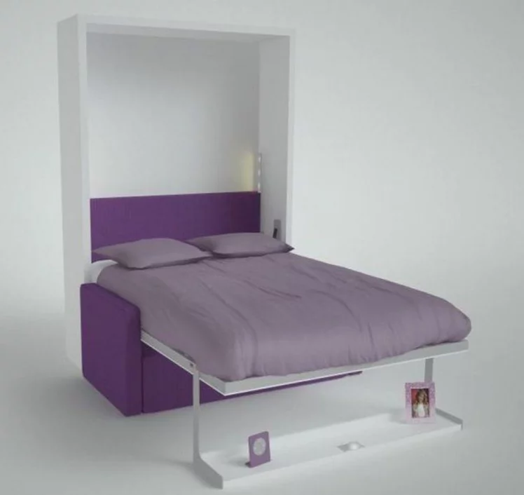 Диван-трансформер Смарт 1 без шкафа К 1400 Белая шагрень_1