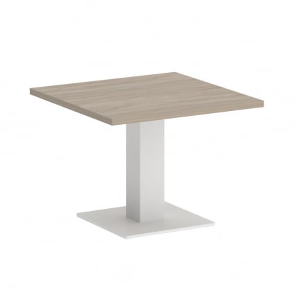 Стол журнальный квадратный HOME OFFICE VR.SP-5-60.2G Дуб Аттик/Белый металл_0