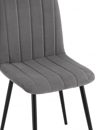 Стул Easy велюр темно-серый 4 шт. комплект_6