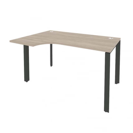 Стол эргономичный левый на П-образном м/к ONIX O.MP-SA-2L Дуб Аттик/Антрацит_0