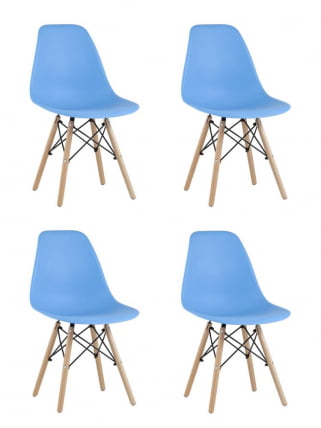 Стул Еамес Стйле ДСВ голубой 4 шт. комплект (разборный каркас) / Eames Style DSW_0